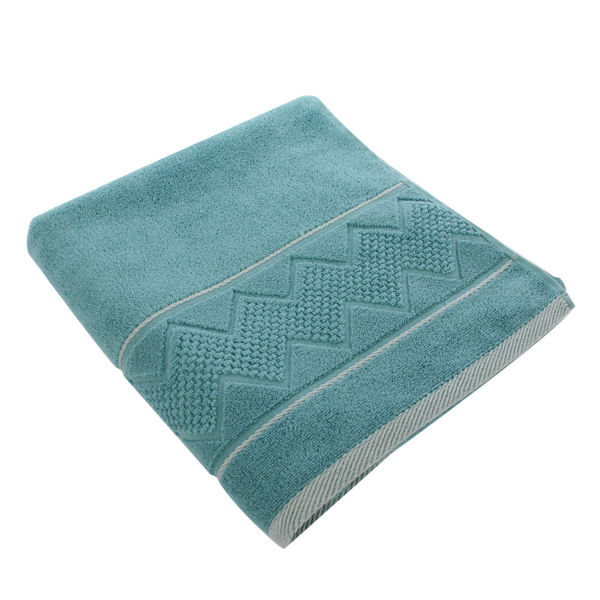 Prosop baie LikeSmart, bumbac, turcoaz, 70 x 140 cm